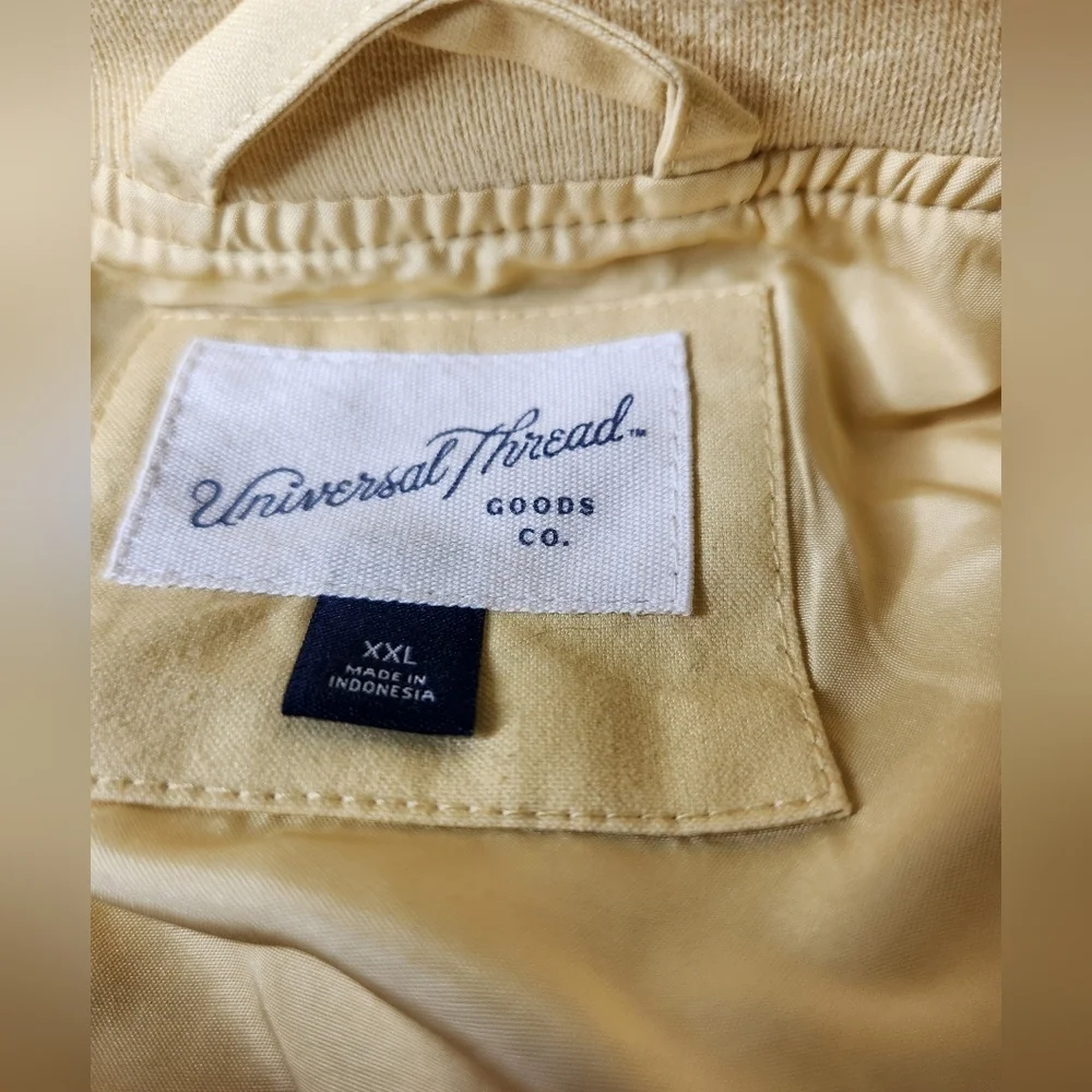 Universal Thread Yellow Cargo Bomber Jacket XXL - Picture 13 of 16
